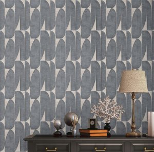 Vipro Group WALLPAPER 396583 GREY LEAVES (12) 3