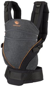 Manduca XT Cotton backpack, denimblack-toffee 1