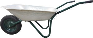 Besk 65L wheelbarrow galvanized 1
