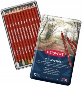 Derwent Drawing pencil assortment, 12 pencils 1