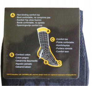 Men's socks CAT, AV227 black, size 43/46, 5 pairs 2