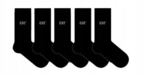 Men's socks CAT, AV227 black, size 43/46, 5 pairs 3