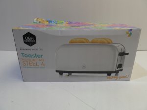 OBH Nordica Manhattan Steel toaster, 4 slices, steel 1