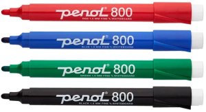 Whiteboardmarker Penol 800 1,5mm ass. 4stk/sæt svanemærket - (4 stk.) 2