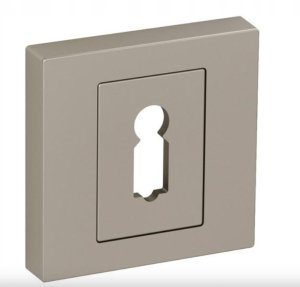 Door key lock, TOM BB G5, Euro standard, matt nickel color. 1