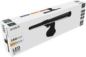 Table LED lamp with clamp AVIDE, 5 W, 160 lm, USB, black, 2 x 2 x 41 cm 2