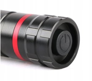 LED flashlight ENTAC, IP54, 5W, 300lm, batteries 3xAAA(not included), aluminum housing, black color 3