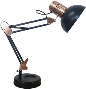 Table lamp AVIDE VINTAGE, E27, max 60 W, metal, black, 33.5x49.5x59 cm 1