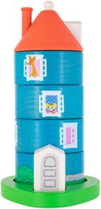 Moomin - stackable Moomin house, wooden 1
