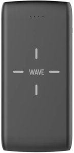 Wave QiPower power bank, 10,000 mAh, black 1