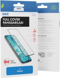 Wave Full Cover Tempered Glass, Nokia 3.4 / Nokia 5.4, black 1