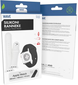 Wave silicone strap, Apple Watch 38 / 40 / 41 / 42 mm, black 1