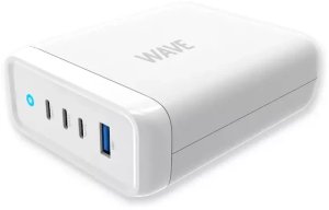Wave 100 W USB charging station, 3x USB-C + 1x USB-A, white 1