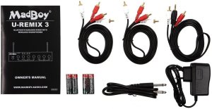 MadBoy U-Remix 3 wireless karaoke microphone pair with mixer 2