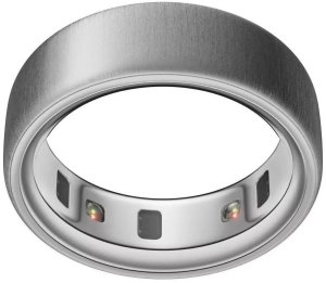 Oura Ring 4 smart ring, Brushed Silver, size 11 1