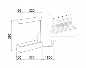 Airam Herby plant light, 10W/840, 650 lm, white 4