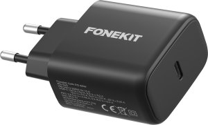 FoneKit GaN PD 65W AC power adapter, USB-C, black 2