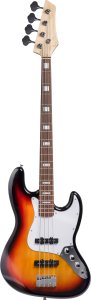 Kisai EB4 electric bass, sunburst 1