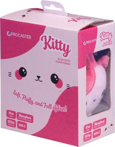 Procaster Kitty Headphone Bluetooth headphones, pink 2