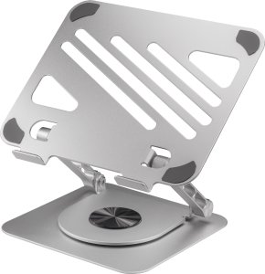 ErgoWork Alu 360deg rotating computer stand, silver 1