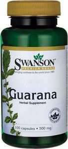Swanson Swanson Guarana 500mg 100 kaps - SWA/033 1