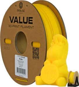 PrimaValue PLA+ filament for 3D printer, 1.75 mm, yellow 1