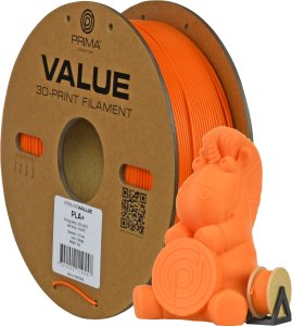 PrimaValue PLA+ filament for 3D printer, 1.75 mm, orange 1