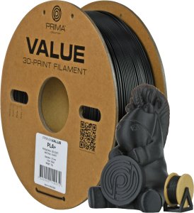 PrimaValue PLA+ filament for 3D printer, 1.75 mm, black 1