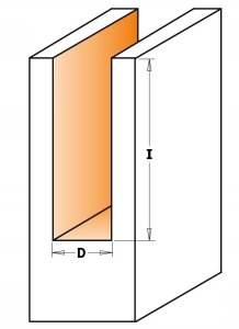 CMT HM CUTTER D=24 I=20 L=70 S=8... STRAIGHT, WITH DRILLING BLADE. 5