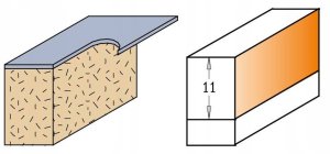 CMT HM CUTTER I=11 D=12.7 LOWER BED... DIAMOND. 5