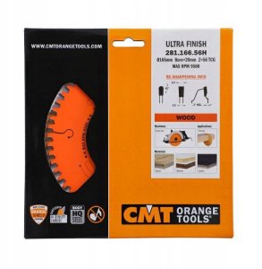 CMT SAW HM D=165 F=20 Z=56K/P=2.2/1.6 TCG -3 angle NEG 2