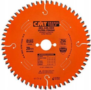 CMT SAW HM D=165 F=20 Z=56K/P=2.2/1.6 TCG -3 angle NEG 7