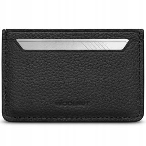 Woolnut Leather Card Holder, black 1