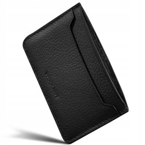 Piquadro Skórzane etui na karty Woolnut Czarne 3