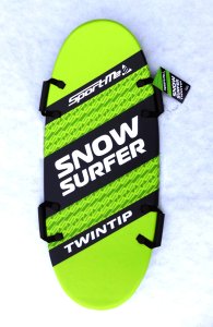 Snow Surfer Twintip 115 - two-seater slide, lime 1
