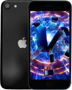 Used Apple iPhone SE 2020 64 GB phone, black, **B-rated** (MHGP3) 1