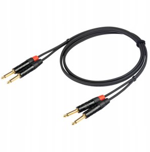 PROEL 2 x 6.3mm male - 2 x 6.3mm male, 5m, black 1