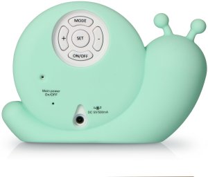 Alecto Baby Simon Snail sleep rhythm alarm clock, mint green 5
