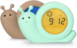 Alecto Baby Simon Snail sleep rhythm alarm clock, mint green 9