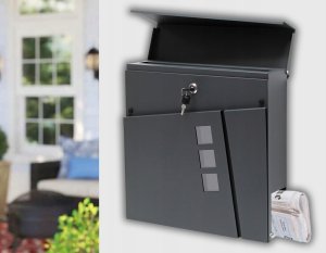 YokaHome M44B SKRZYNKA POCZTOWA NA LISTY GAZETY MODERN ANTR 3