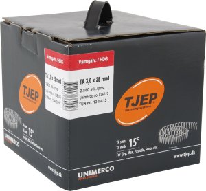 TJEP Tjep ringsøm TA 30/25 3,0x25mm - varmgalv. t/tagpap. box 2880 stk 2