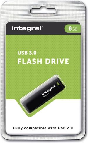 Pendrive Integral Black, 8 GB  (INFD8GBBLK3.0) 3