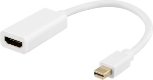 Deltaco DP-HDMI46, 0.2 m, Mini DisplayPort, HDMI Type A (Standard), Male, Female, Straight 1