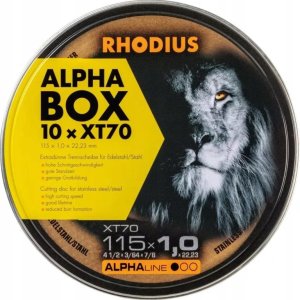 Rhodius XT70 BOX 208226 Skæreskive lige 125 mm 22.23 mm 10 stk 6
