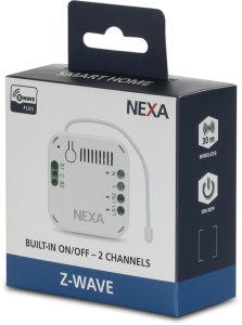 Nexa Built-In Receiver On/Off 2 Channel Z-Wave /AN-196 2