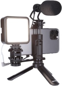 Rollei - Für Smartphones aller Größen mit oder ohne Case- Robuste Halterung zum Befestigen an Stativen- 1/4" Gewinde an der Unterseite- Smartphone Halter für Hoch und QuerformatUnser Smartphone-Halter kommt mit einem ¼" -Anschluss (22772) 5