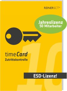 REINER SCT timeCard 10 ZuKo 1J. 50MA Jahreslizenz für 50 Mitarbeiter 1