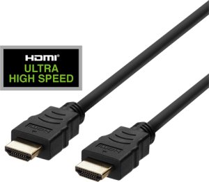 Deltaco HU-05, 0.5 m, HDMI Type A (Standard), HDMI Type A (Standard), Audio Return Channel (ARC), Black 1