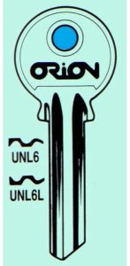 BLANK KEY UNL6(U-6D) UNIVERSAL 1