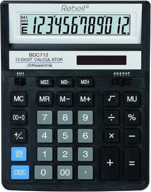 Kalkulator Rebell BDC712 BK (RE-BDC712 BK BX) 1